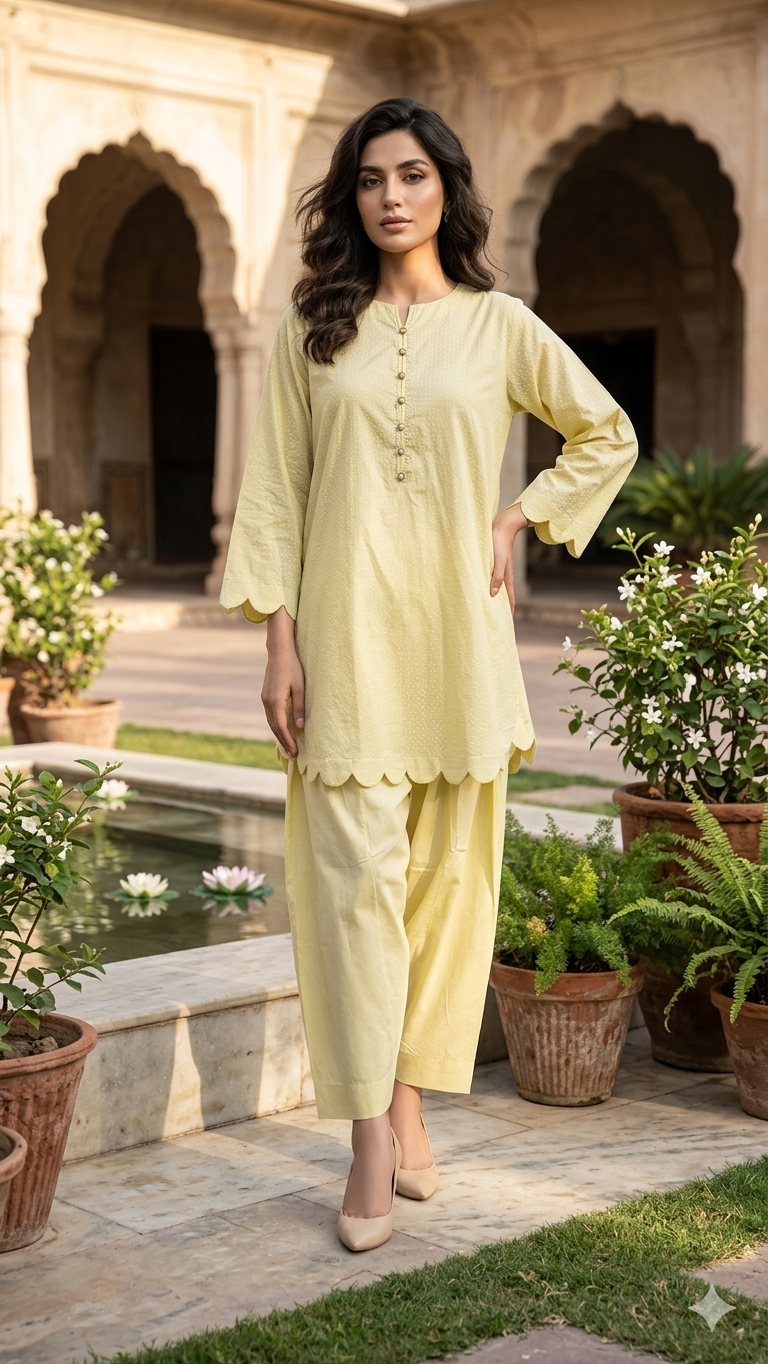 pearl ivory gharara set