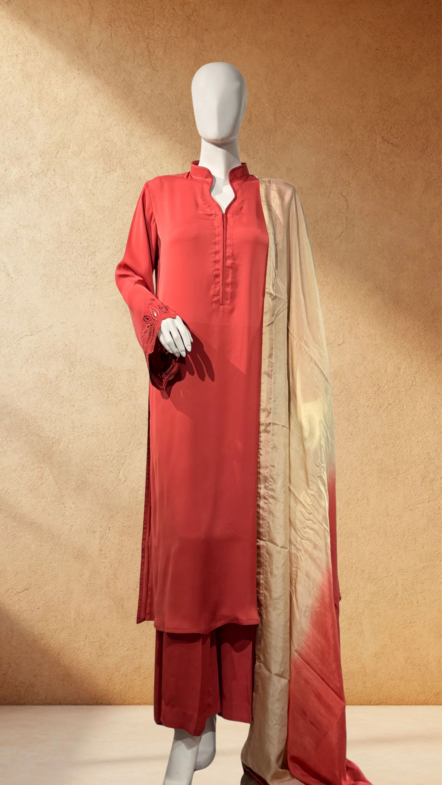 untitled-design-9 coral ombré embroidered sleeve three piece